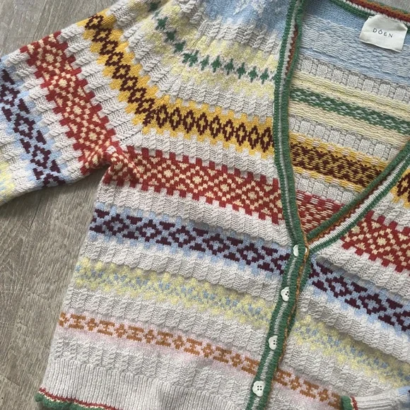 Cashmere DOEN ALBA CARDIGAN in cream Monte Rosa L - Picture 6 of 10